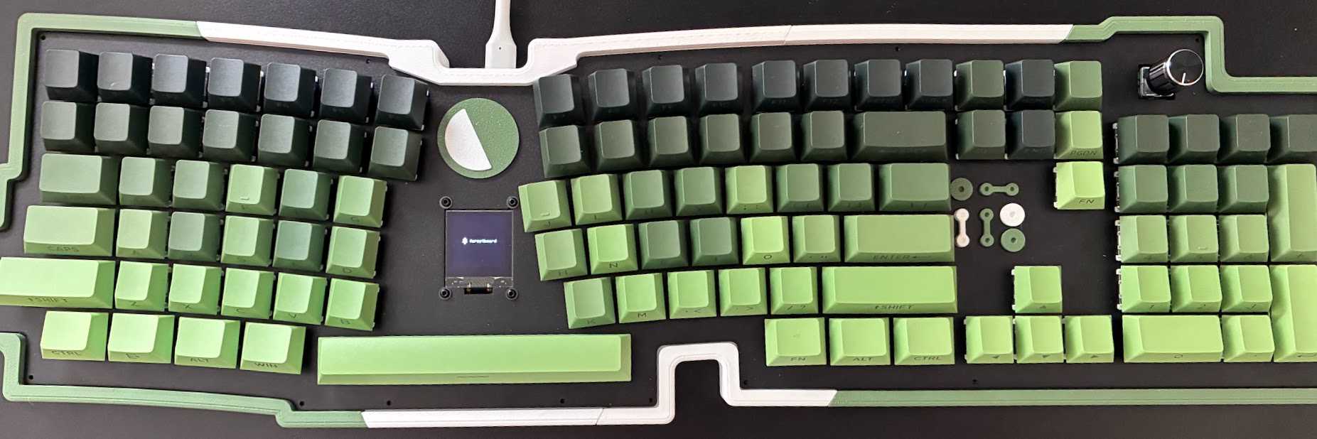 Another view of the Forestboard keyboard